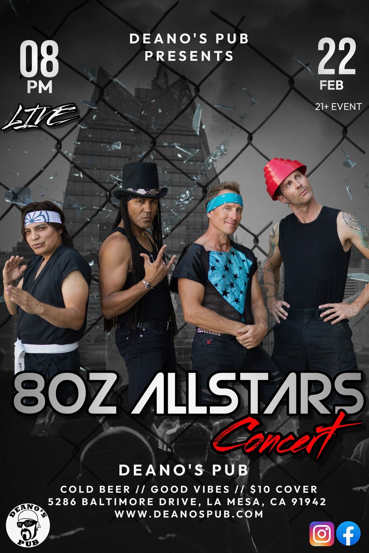 Deano's Live Music - 80'z All-Stars