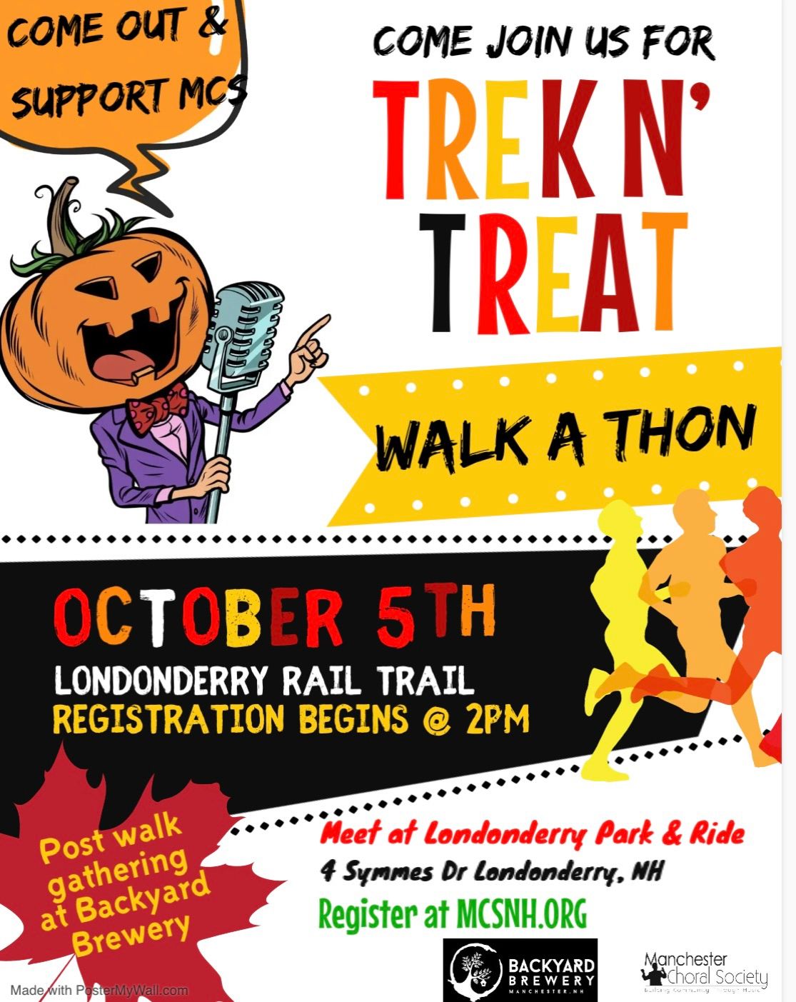 Annual Trek n\u2019 Treat Walk-a-thon