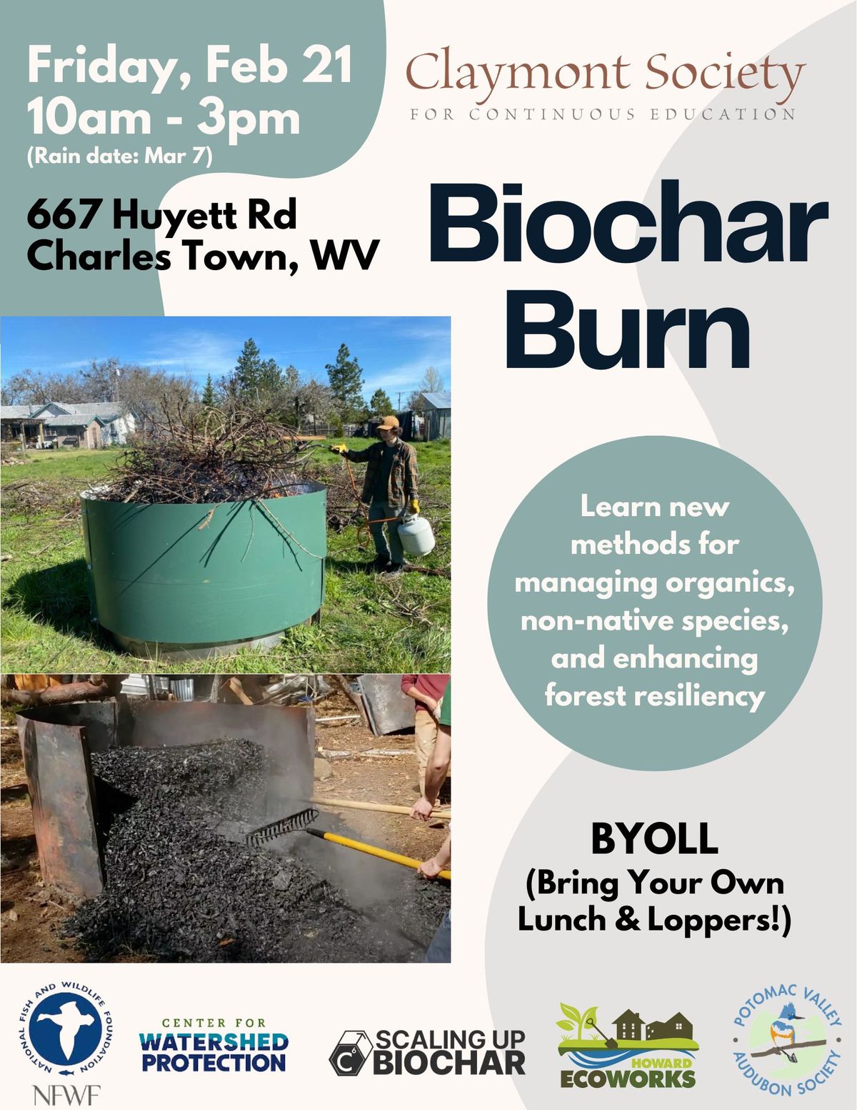 Biochar Burn at Claymont