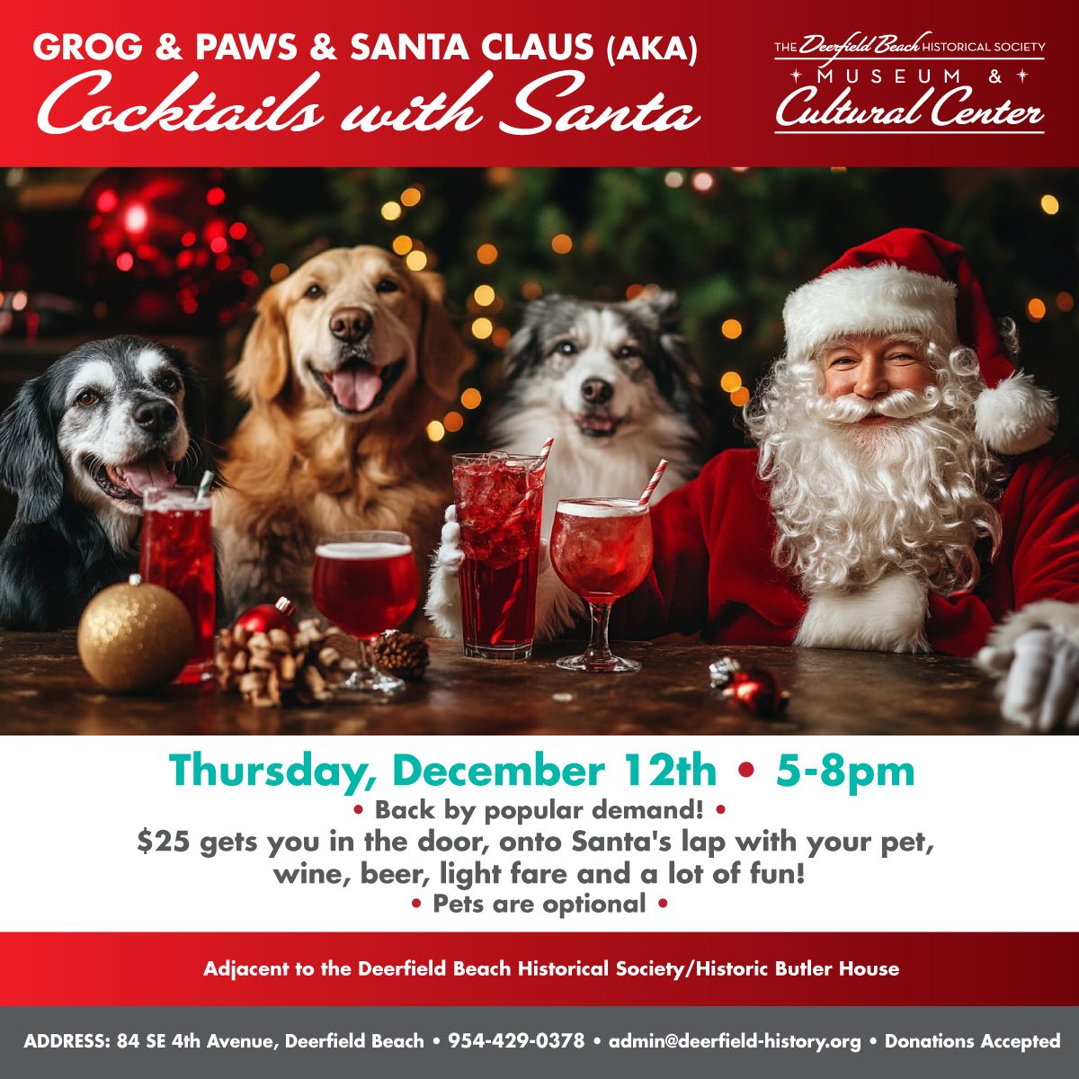 Cocktails with Santa - Grog & Paws