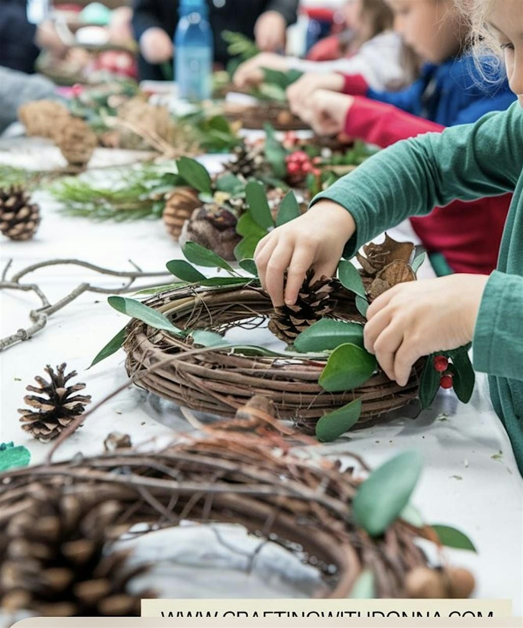 Kids Ornament and Wreath making Class!