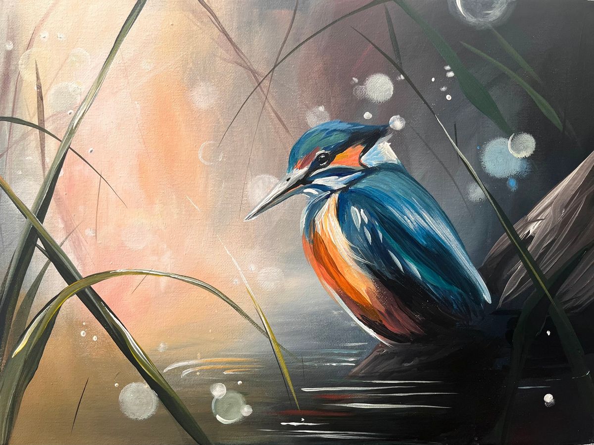 Join Brush Party to paint 'Kingfisher' in Henley-On-Thames