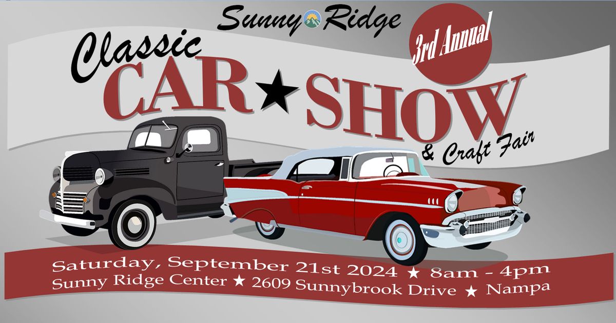 Sunny Ridge 3rd Annual Classic Car Show & Craft Fair