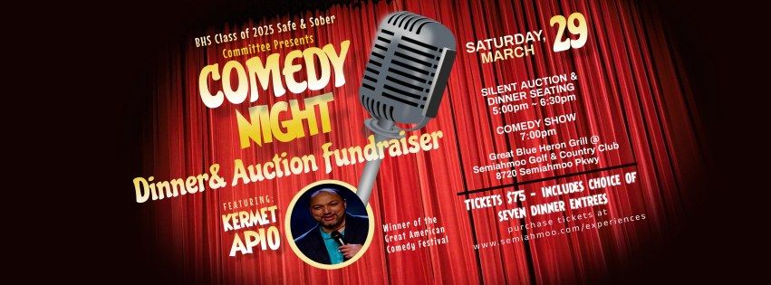 BHS Class of 2025 Safe & Sober Comedy Night Dinner & Auction Fundraiser