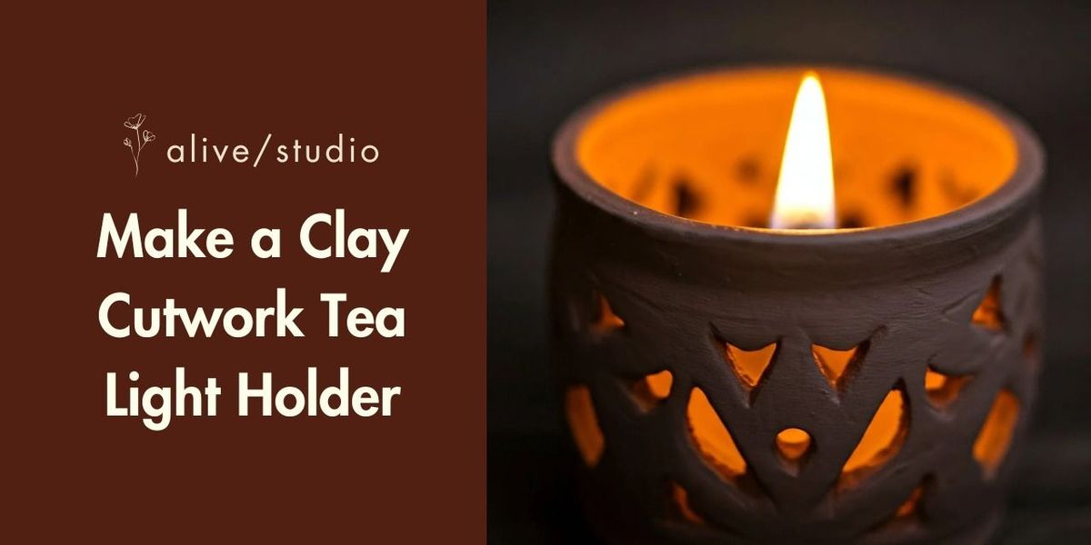 Make a Clay Cutwork Tea Light Holder