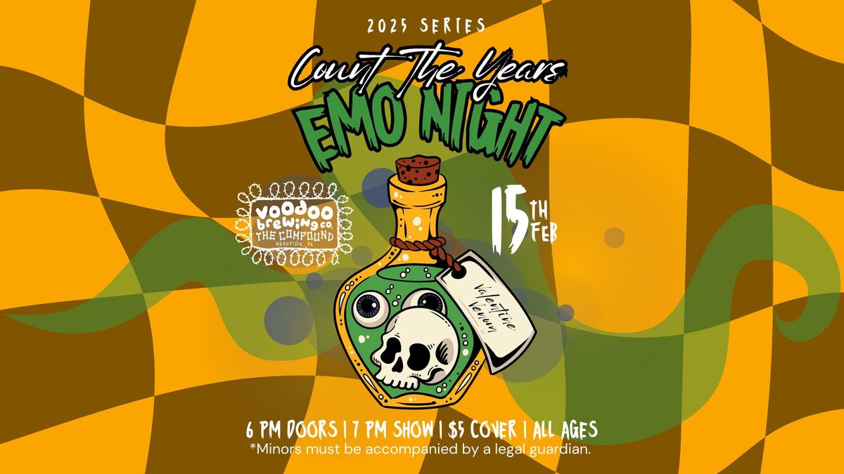 EMO NIGHT at Voodoo Brewing Co. (All Ages, $5 Cover)