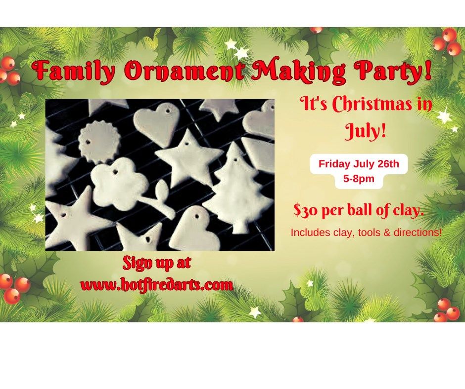 Family Ornament Making Party