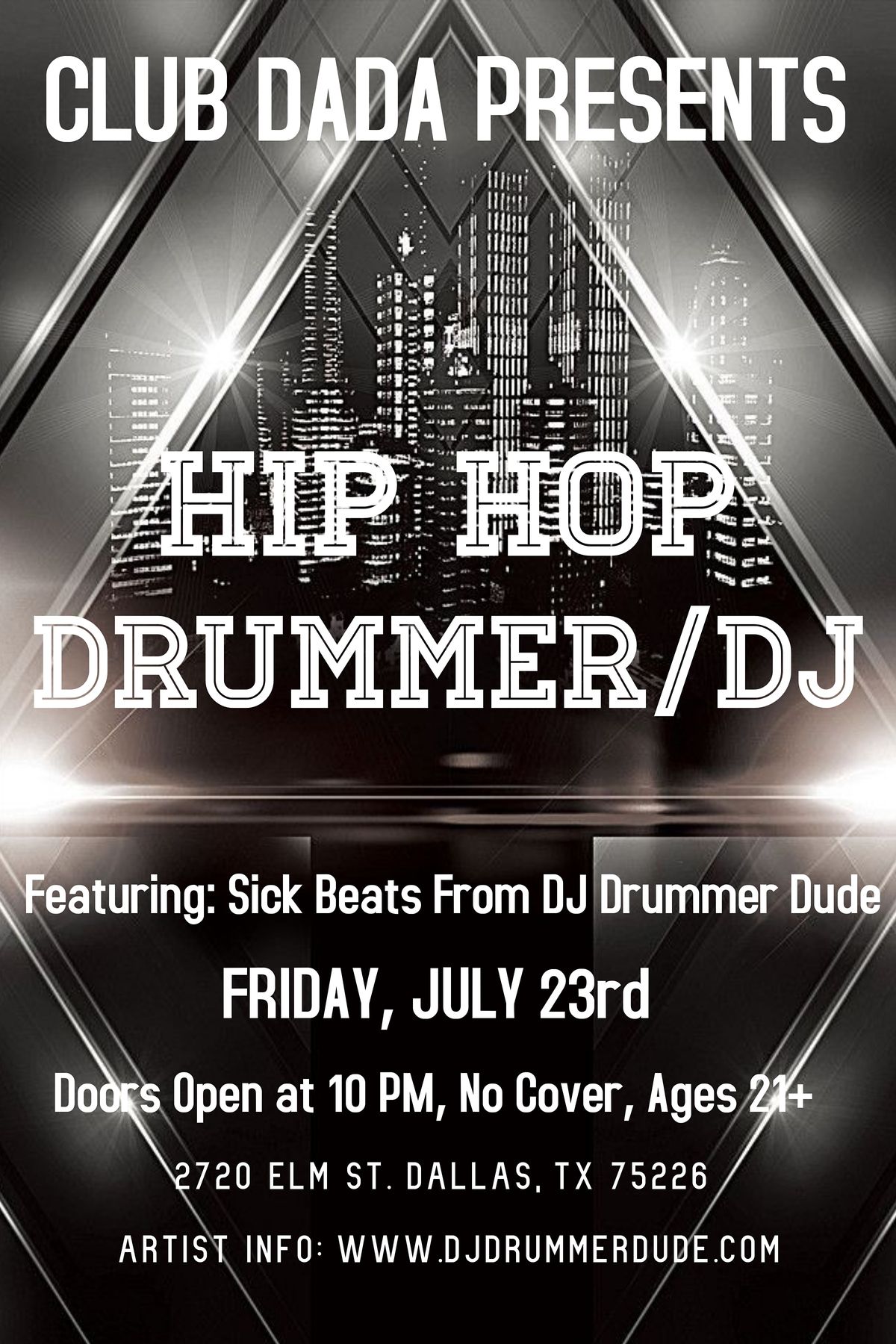 Hip Hop Night with DJ Drummer Dude
