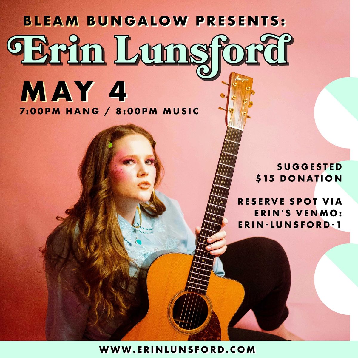 Bleam Bungalow Presents: Erin Lunsford