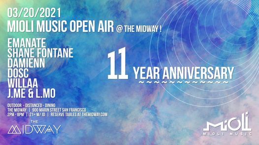 Mioli Music 11 Year Anniversary &  Spring Equinox Open Air!
