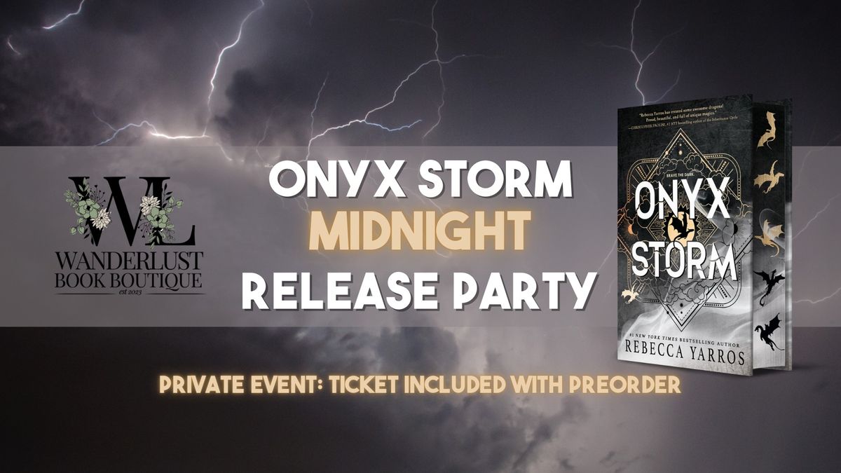 Onyx Storm Midnight Release Party