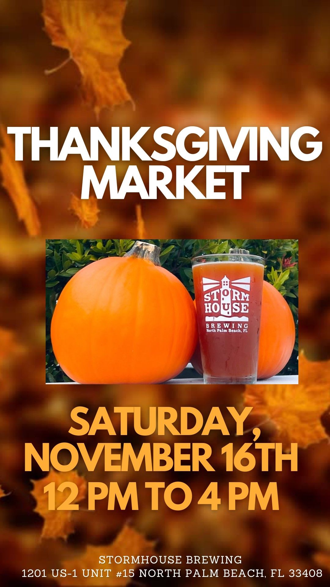 Thanksgiving Market at Stormhouse Brewing!