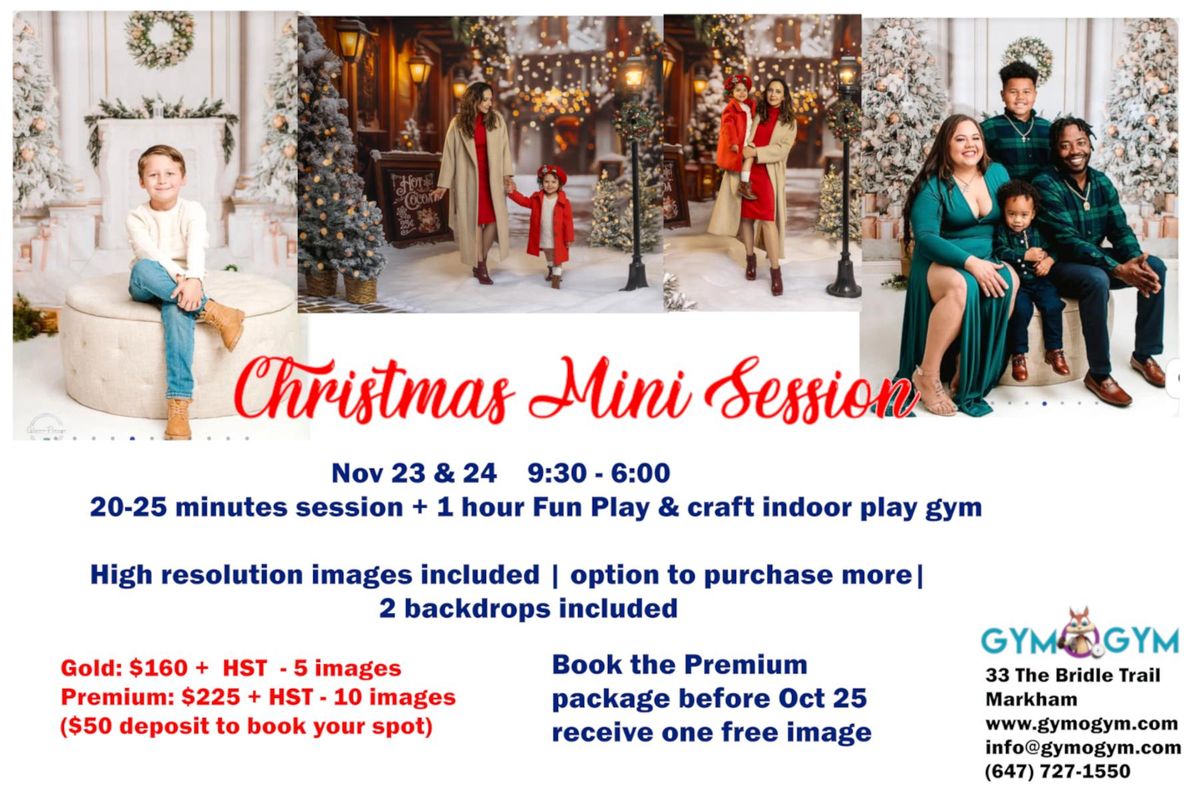 Christmas Minis + Indoor Gym Play