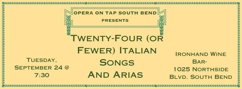 Twenty-Four (Or Fewer!) Italian Songs and Arias