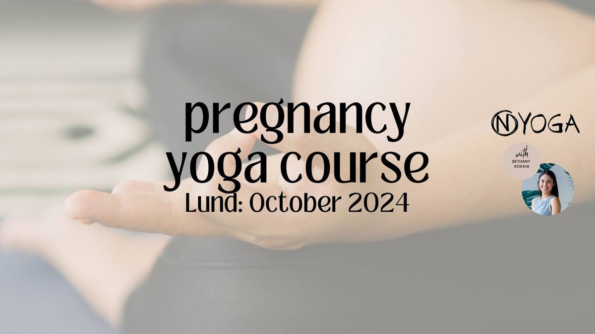 6 Week Pregnancy Yoga Course in Lund, Fridays at 16:00