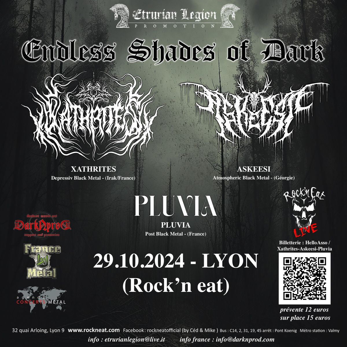 Concert Black Metal - Askeesi\/Xathrites\/Pluvia