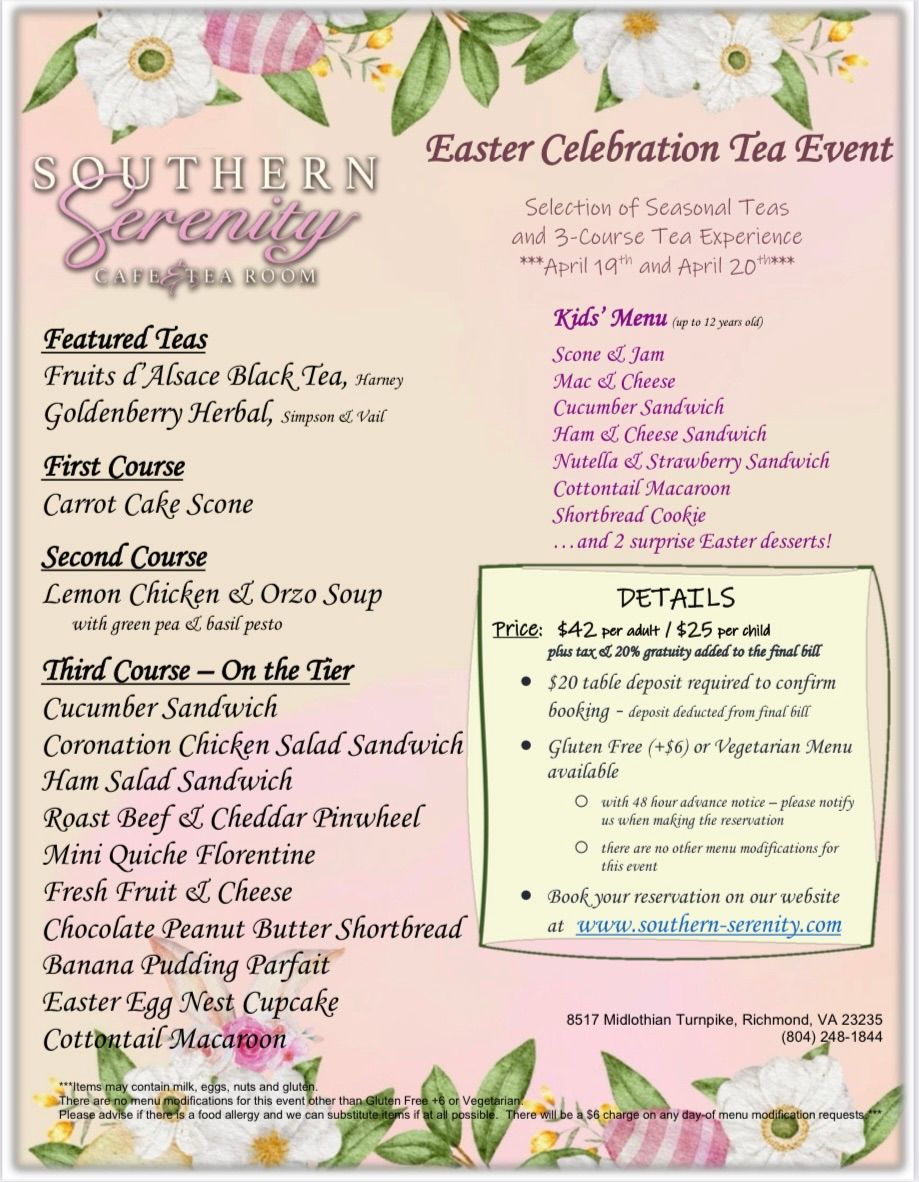 Easter Celebration Tea Event