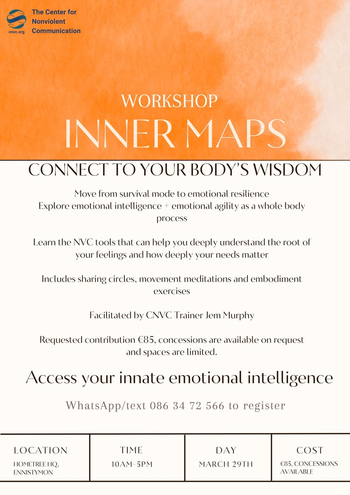 INNER MAPS - CONNECT TO YOUR BODY'S WISDOM