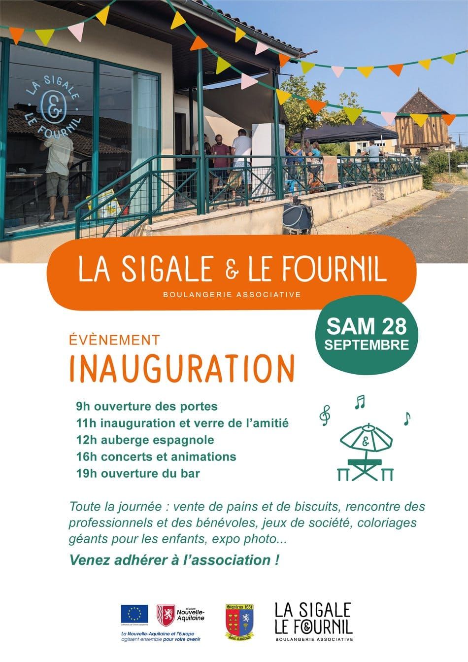 Ouverture de la Sigale & le Fournil