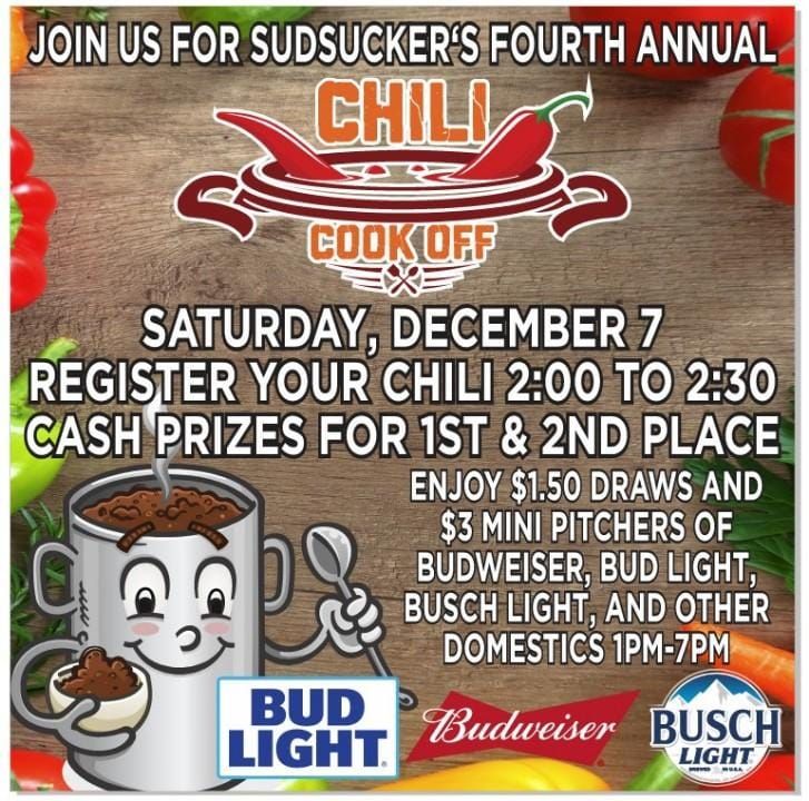 Suds 4th Annual Chili Cookoff 