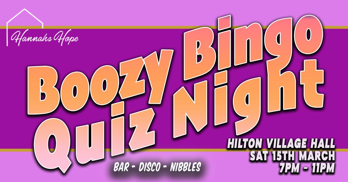 Boozy Bingo \/ Quiz Night