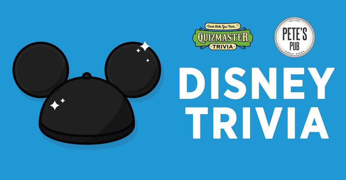 ? \u2728Oh, Boy! It's Disney Trivia Night at Pete's Pub!