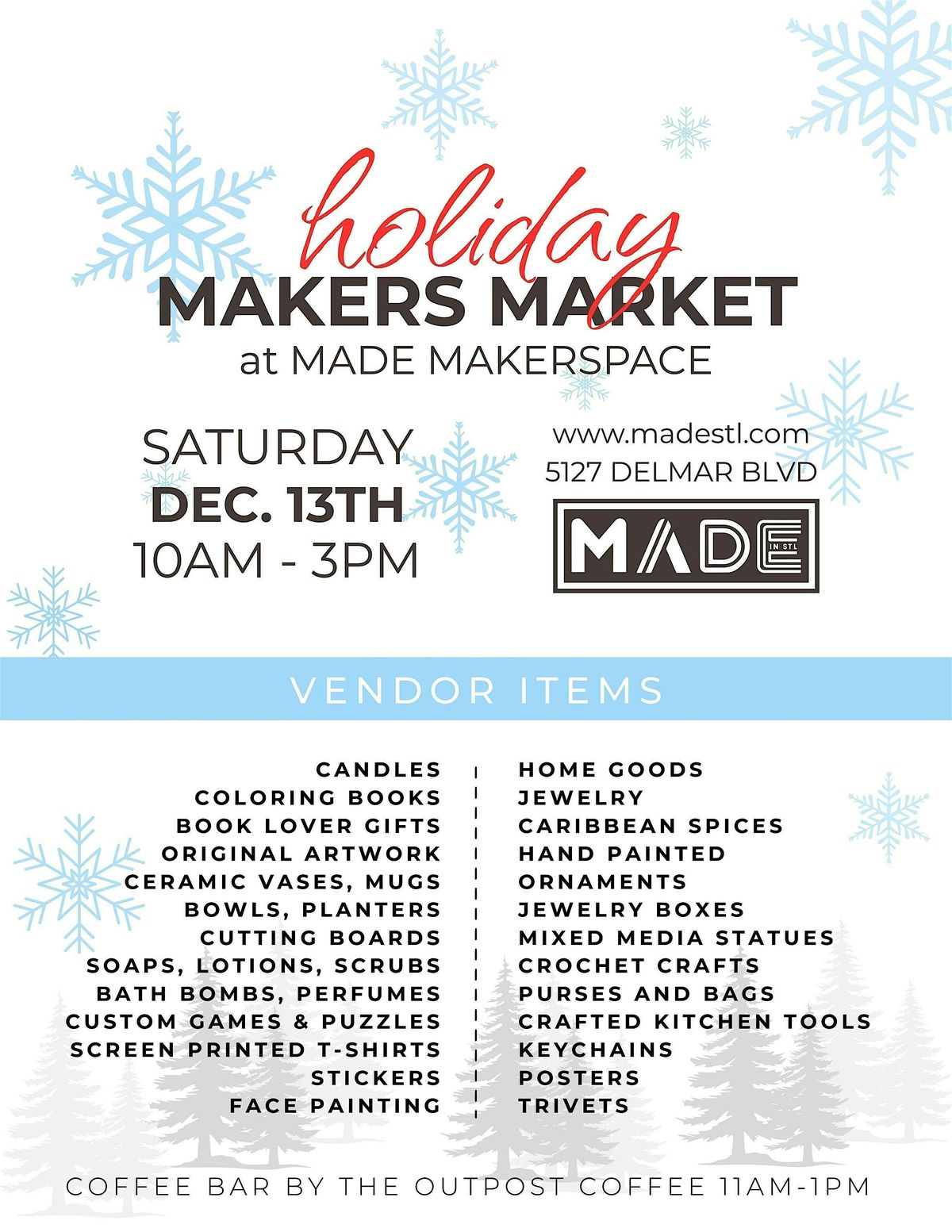 Holiday Makers Market at MADE Makerspace on Delmar
