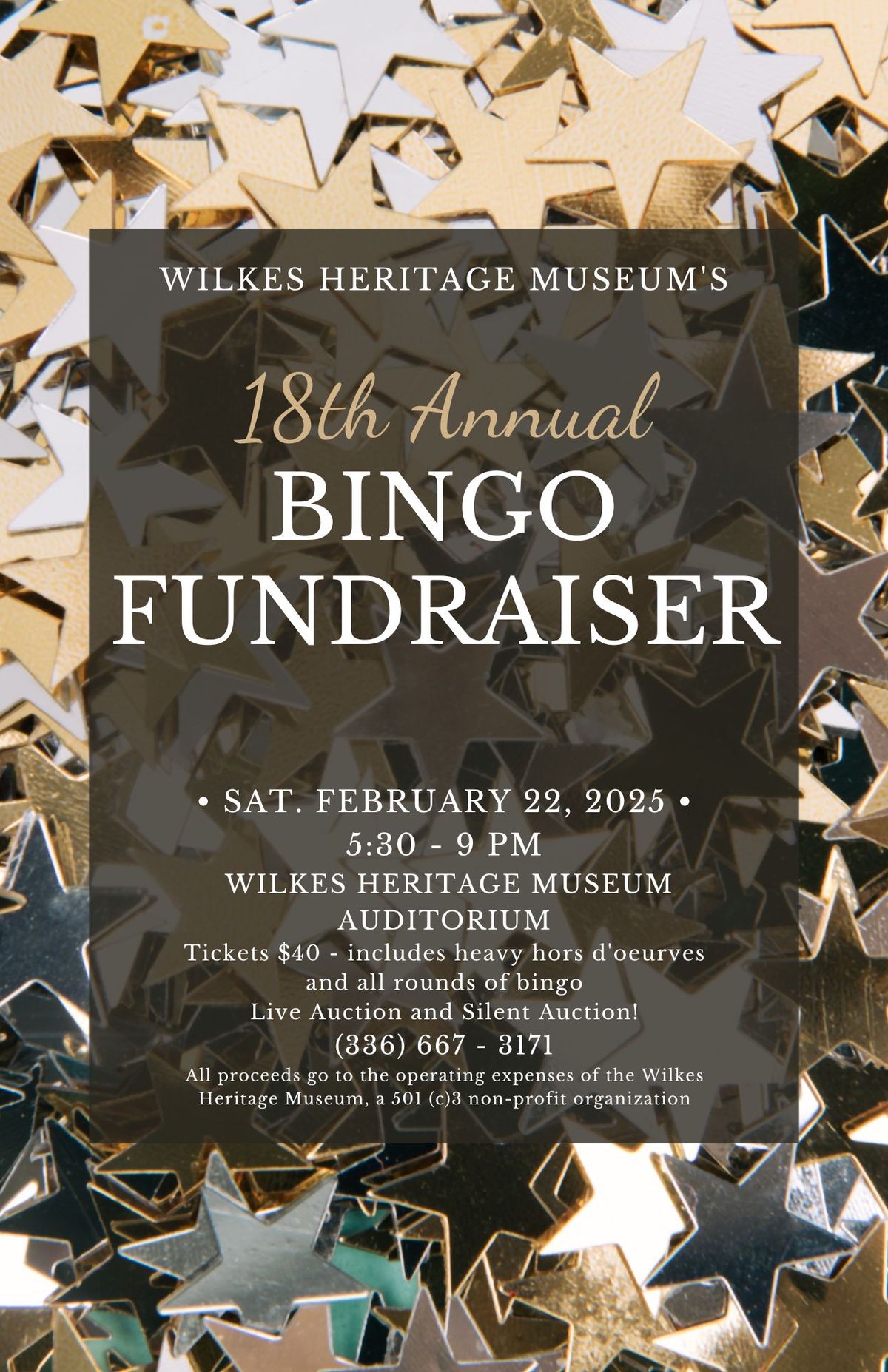 18th Annual Bingo Fundraiser