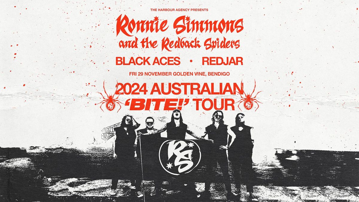 Ronnie Simmons and The Redback Spiders Australian 'Bite!' Tour | Bendigo - Golden Vine