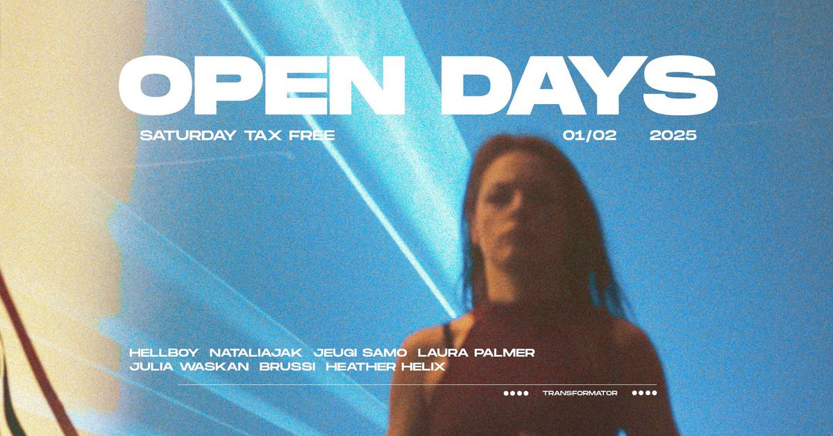 TRANSFORMATOR OPEN DAY (01\/02) tax free