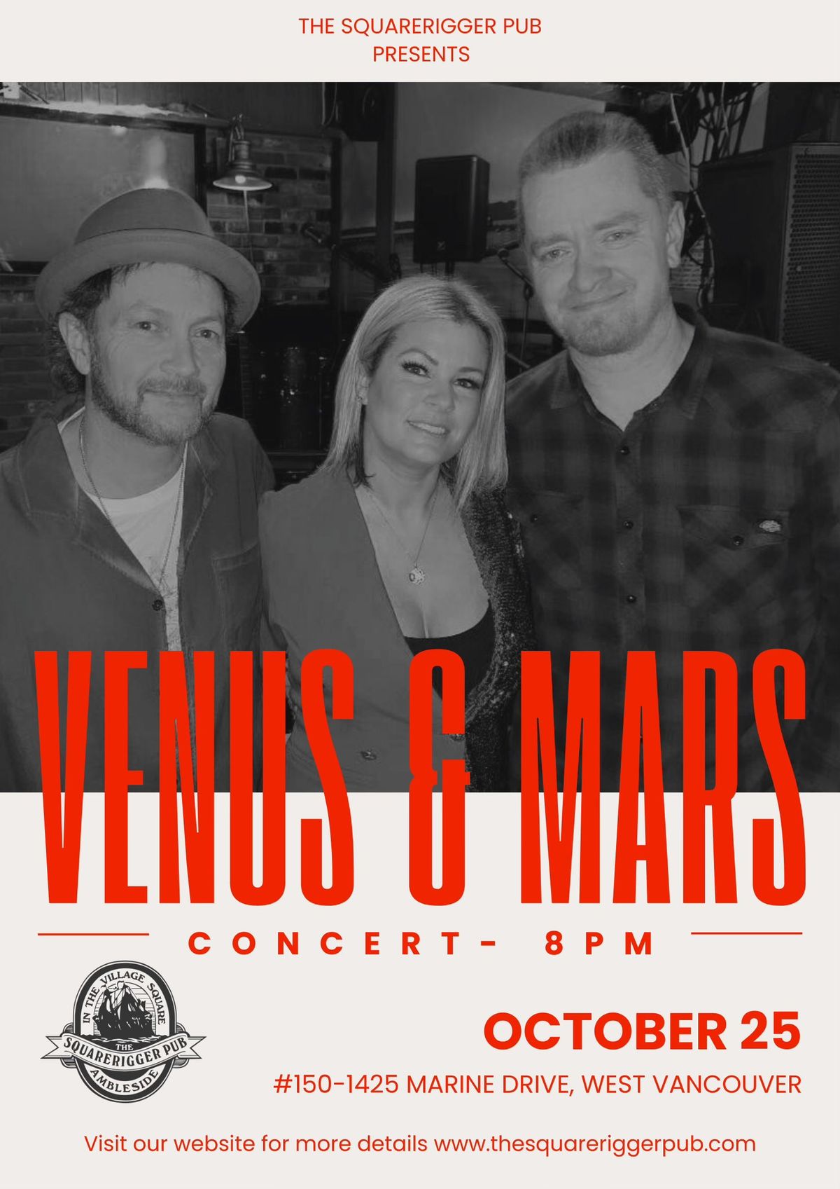 Venus & Mars Live at The Squarerigger Pub 