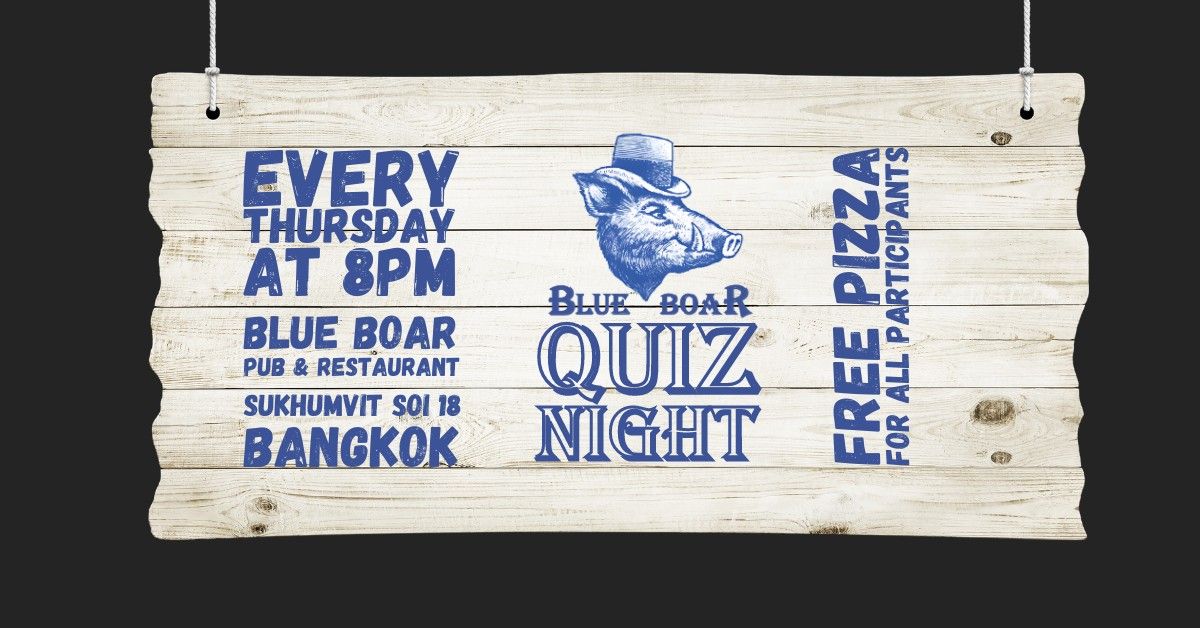 Quiz Night at Blue Boar on Sukhumvit 18