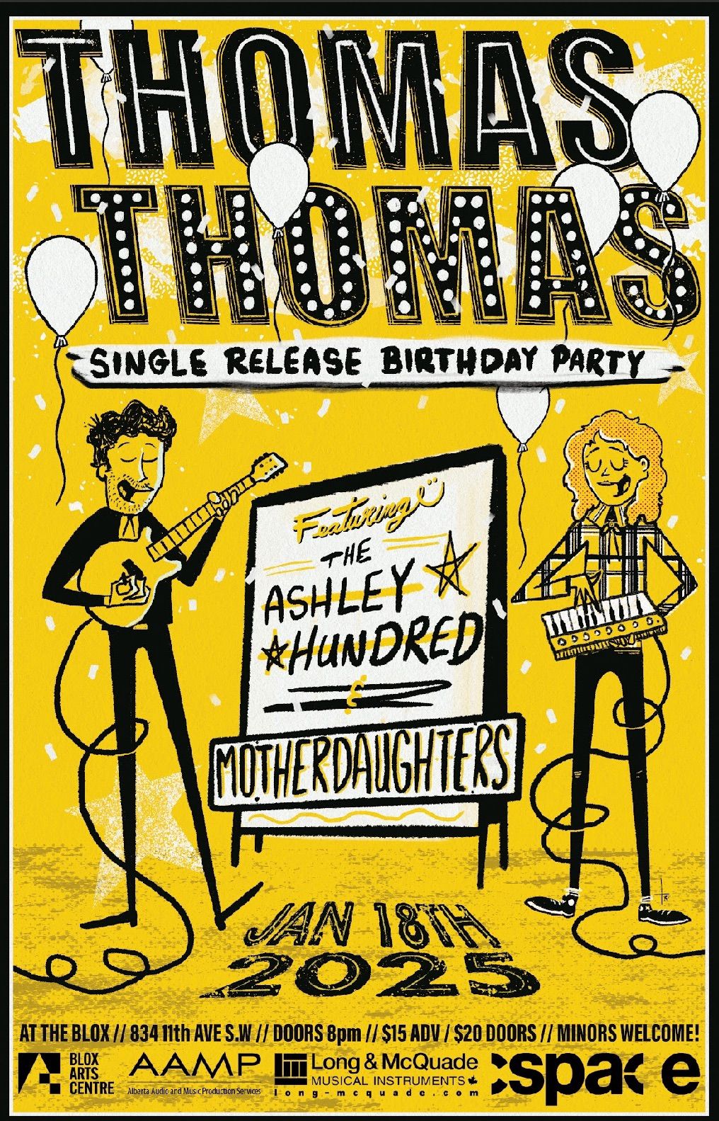 Thomas Thomas single release party w\/ The Ashley Hundred & MotherDaughters