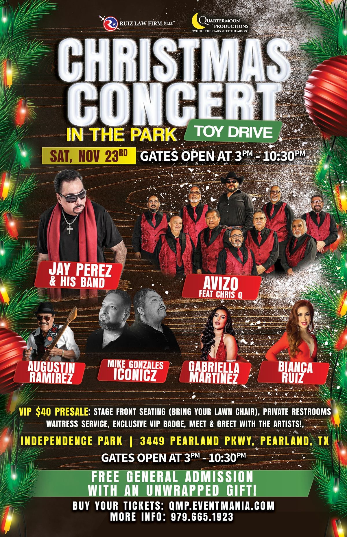 Christmas Tejano Concert at Pearland Independence Park