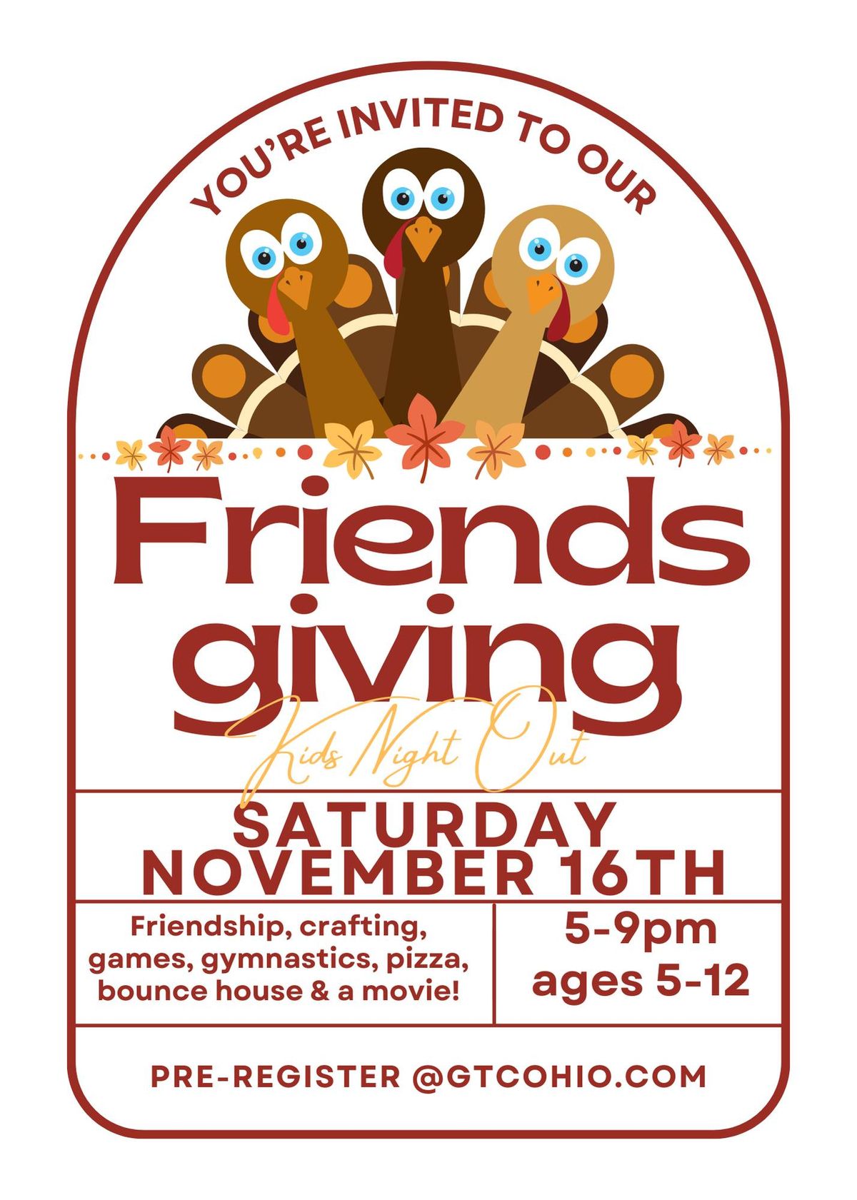 FRIENDSgiving - Kids Night Out!