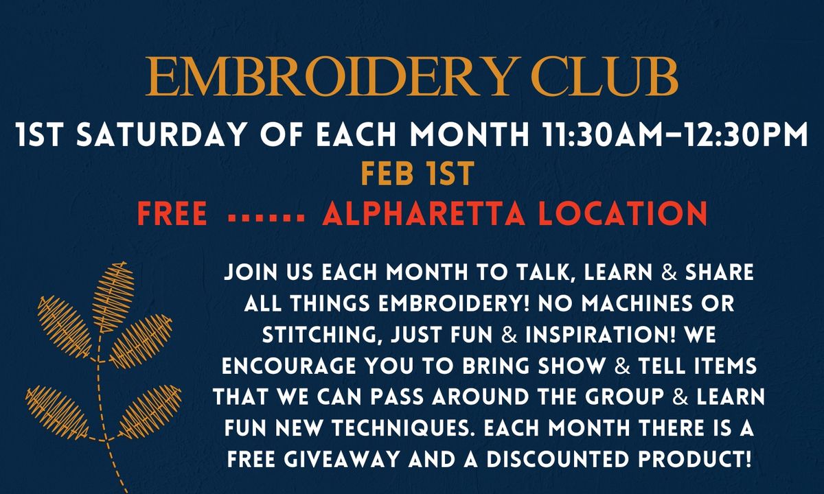 Embroidery Club 2\/1\/25