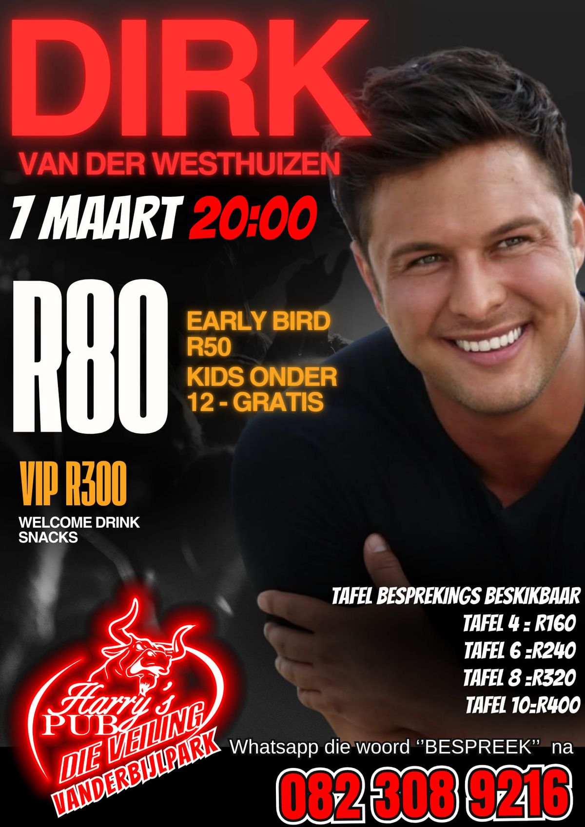 DIRK VAN DER WESTHUIZEN LIVE BY DIE VEILING VANDERBIJLPARK!