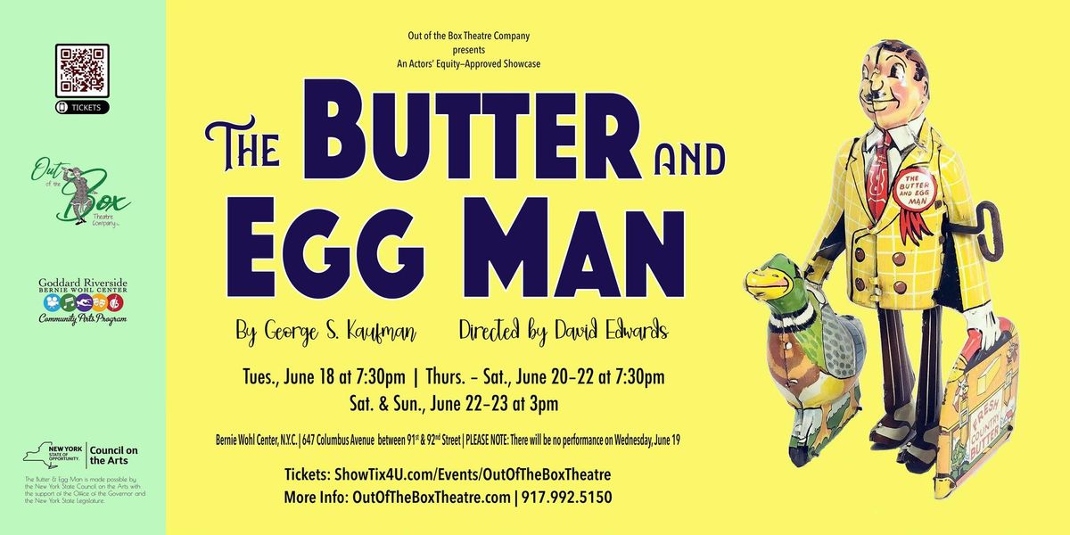 THE BUTTER AND EGG MAN by George S. Kaufman