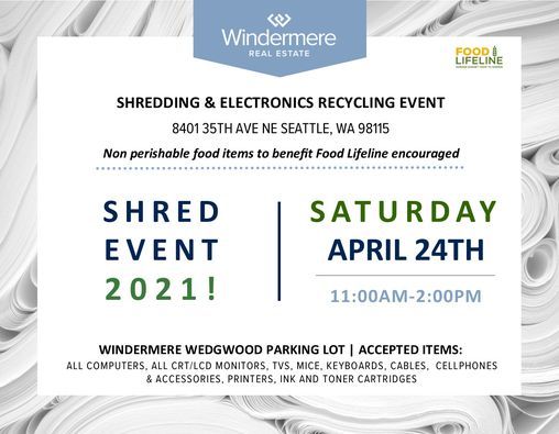 Electronics Recycling and Paper Shredding Event