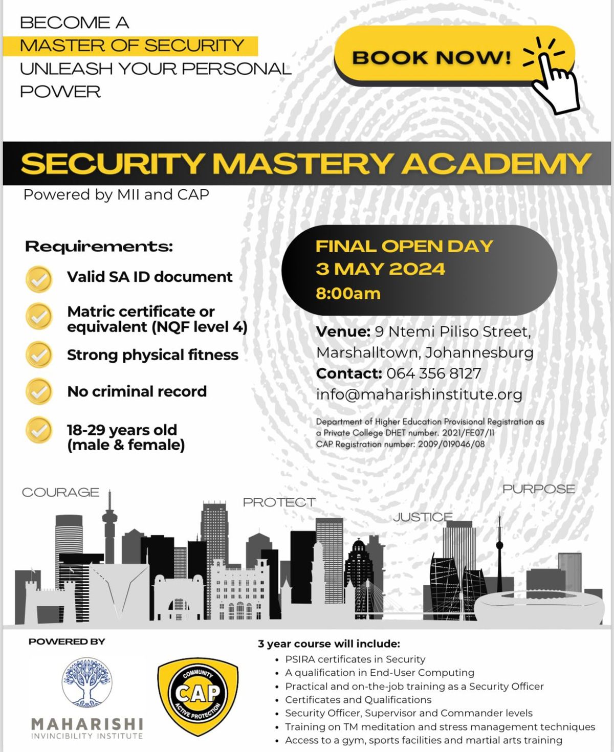 Security Mastery Academy Open Day