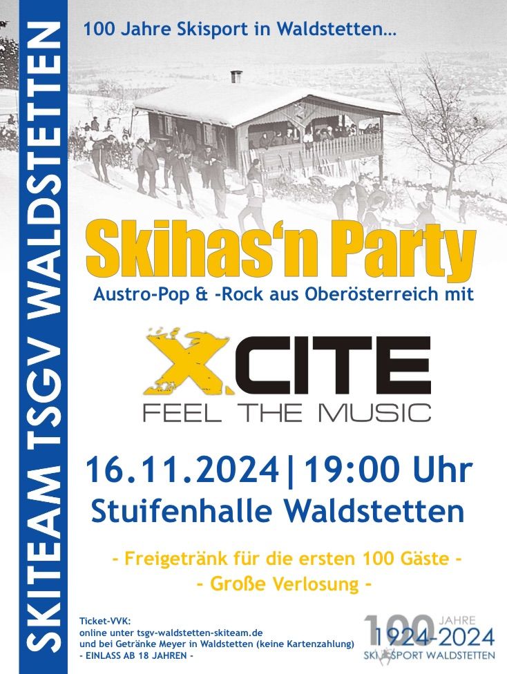 Skihas\u2018n Party - 100 Jahre Skisport Waldstetten -