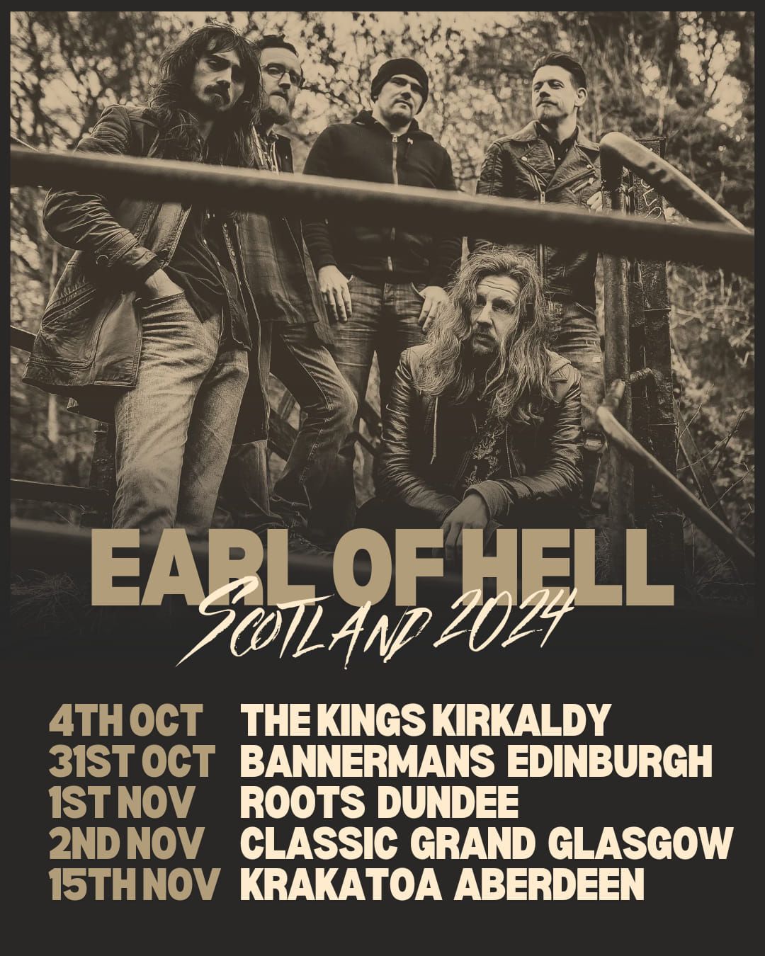 EARL OF HELL [Edinburgh], BARBER Q, CADHEART, CROWLER