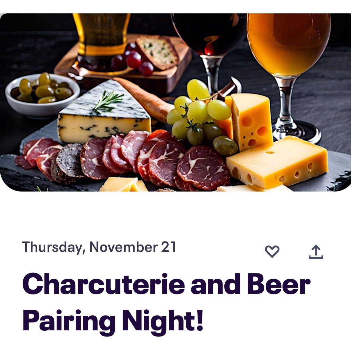 Charcuterie and Beer Pairing Night!