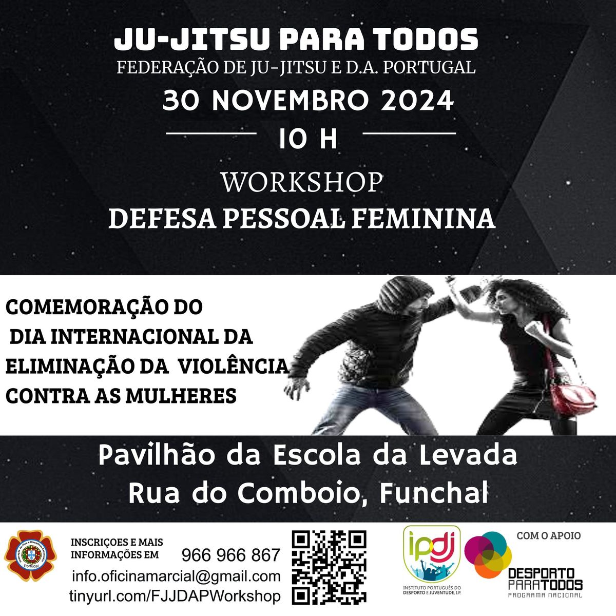 Ju-Jitsu para Todos, Workshop Defesa Pessoal Feminina