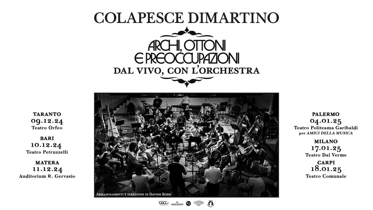 Colapesce Dimartino a Matera