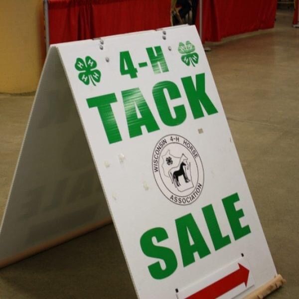 Used Tack Sale at Midwest Horse Fair - Brought to you by the Wisconsin 4-H Horse Association