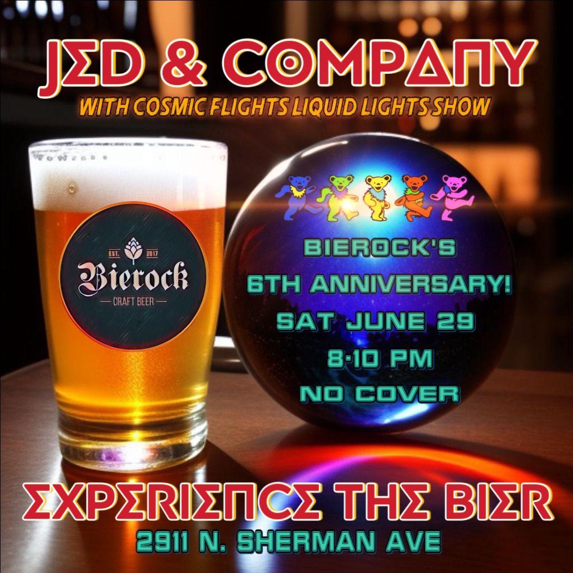 Jed & Company at the Bier! Bierock\u2019s 6th Anniversary