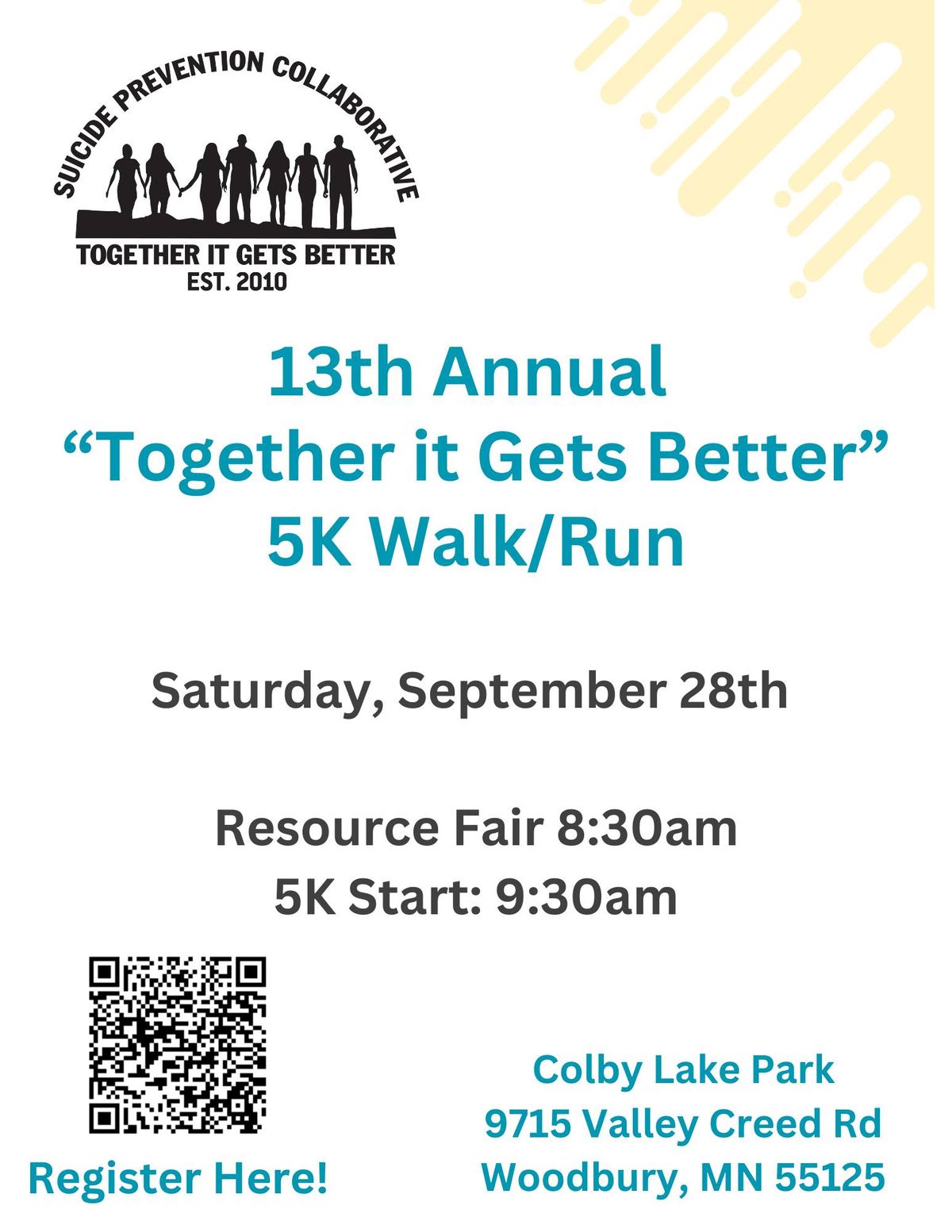 13th Annual "Together It Gets Better" 5K