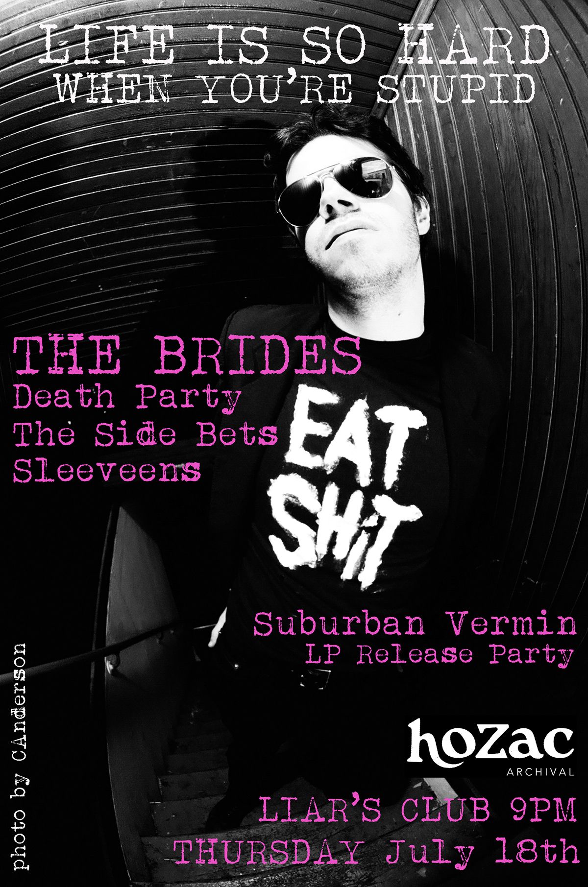 THE BRIDES LP Release Party with Death Party, The Side-Bets & SLEEVEENS