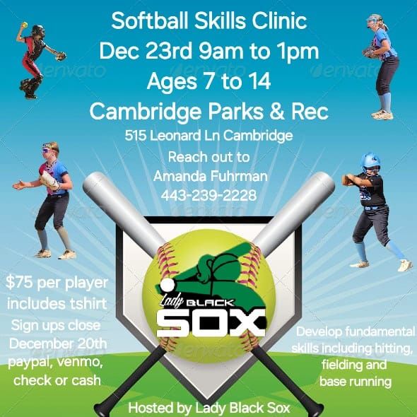 \ud83e\udd4eSoftball Skills Clinic\ud83e\udd4e